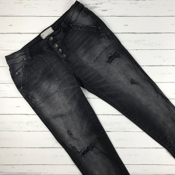 Free People Denim - Free People Distressed Ankle Jeans Size 8